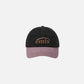 WASHED DENIM BALL CAP (GRAY/PINK)