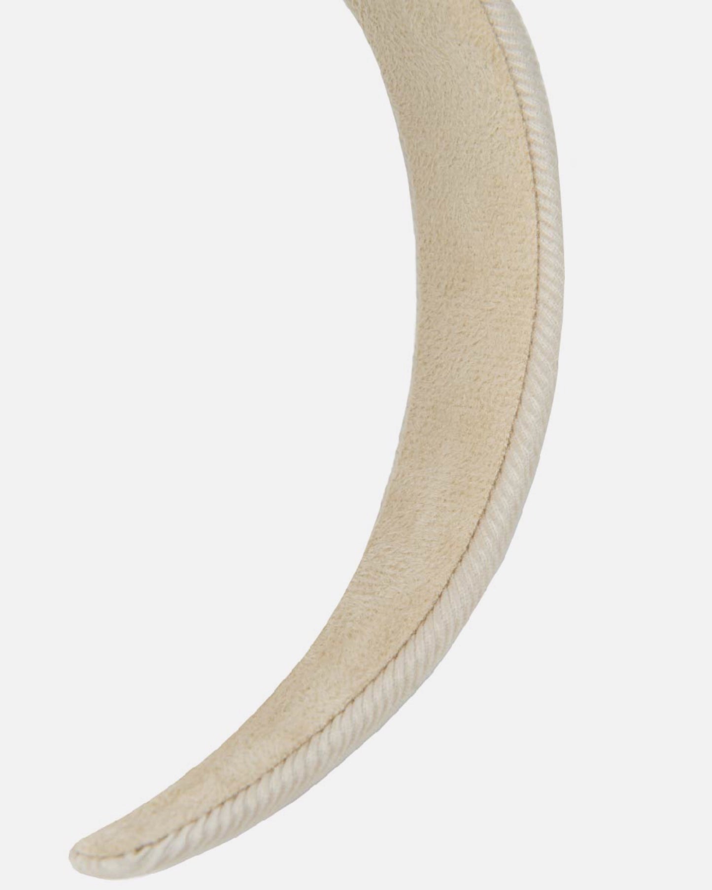 CORDUROY WIDE HAIRBAND (LIGHT BEIGE)