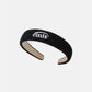 CORDUROY WIDE HAIRBAND (BLACK)