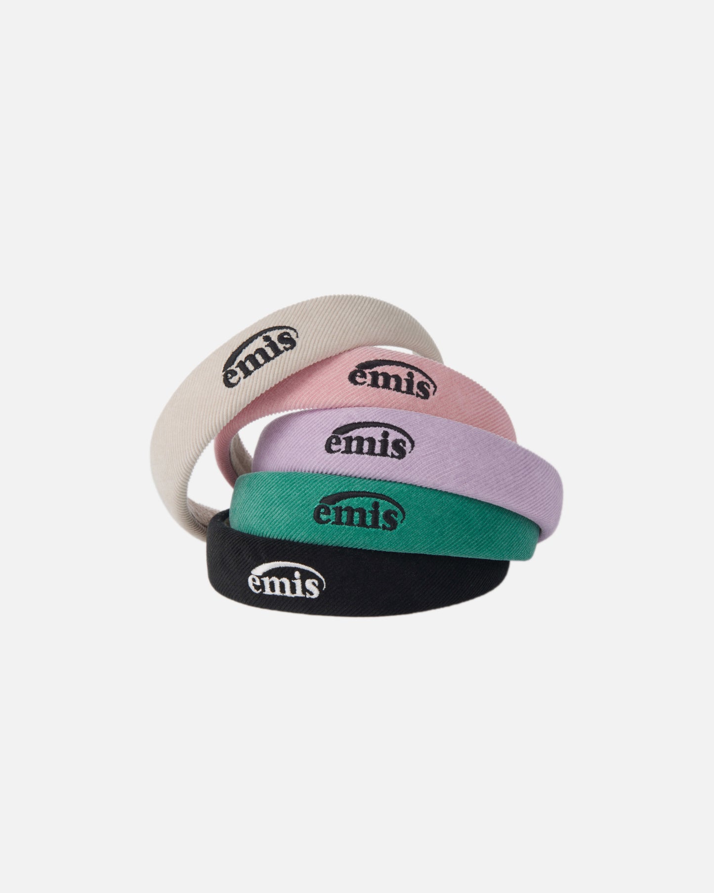 CORDUROY WIDE HAIRBAND (PINK)