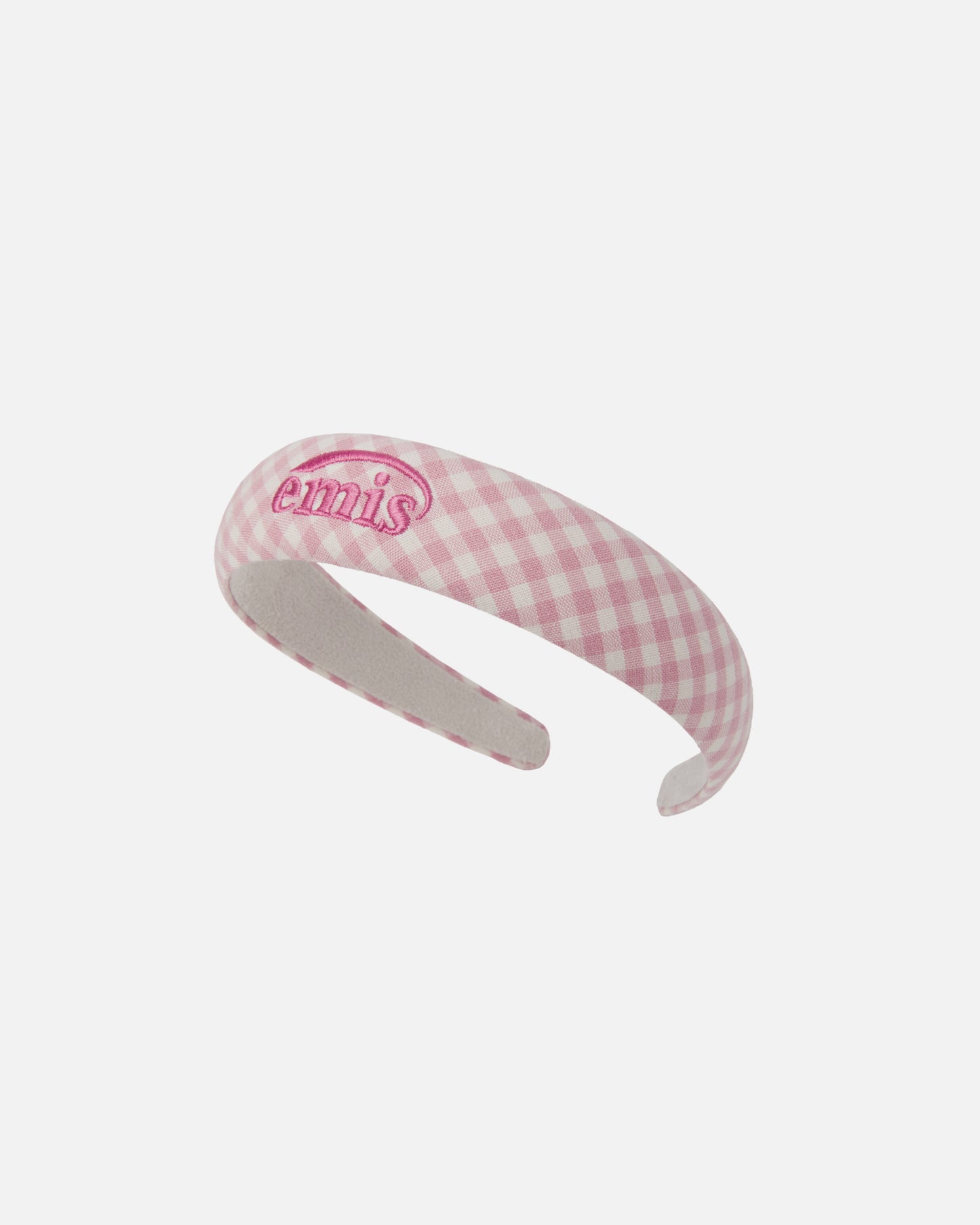 GINGHAM CHECK HAIRBAND (PINK)