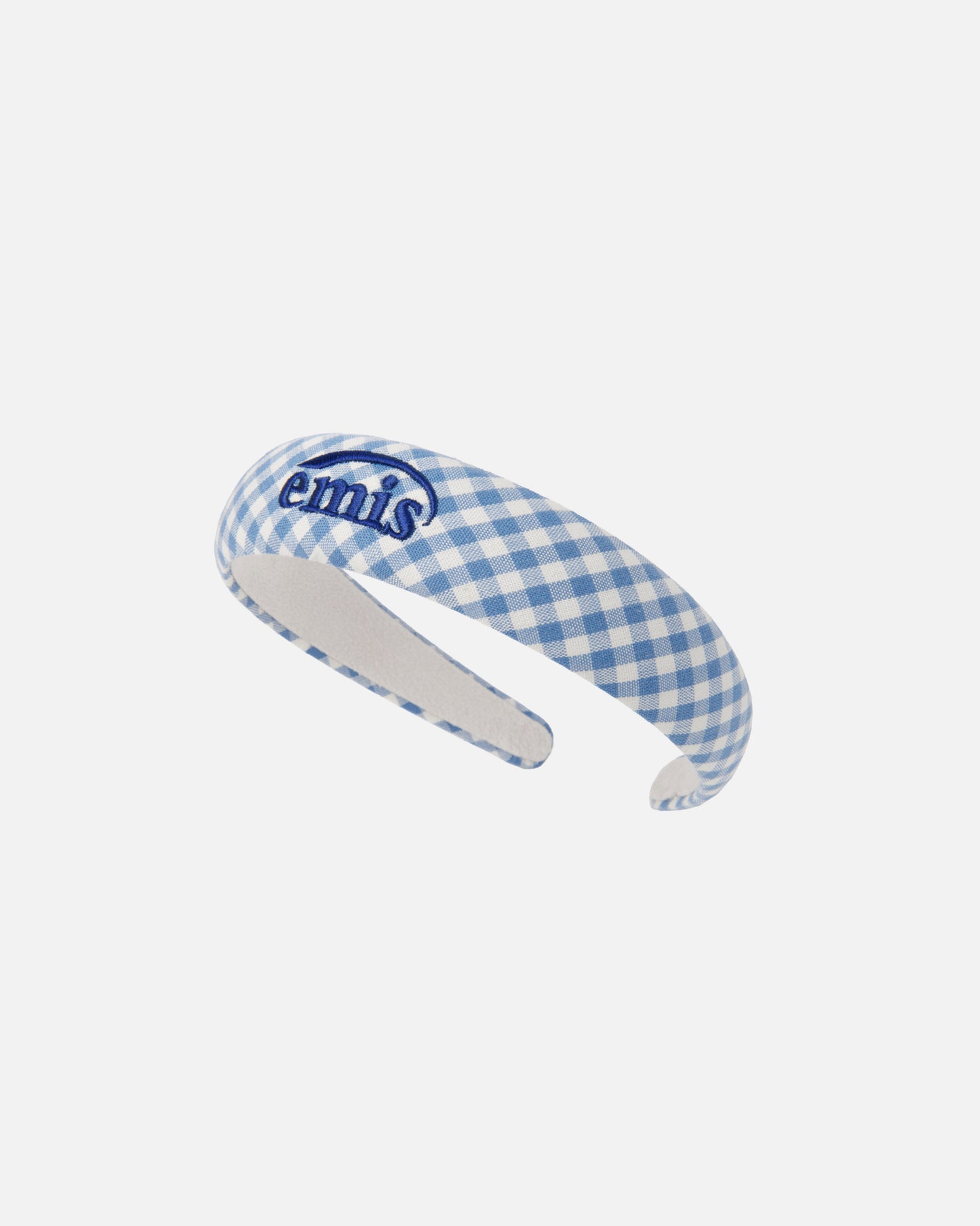 GINGHAM CHECK HAIRBAND (BLUE)