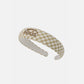 GINGHAM CHECK HAIRBAND (BEIGE)