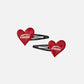 HEART HAIRPIN (RED)