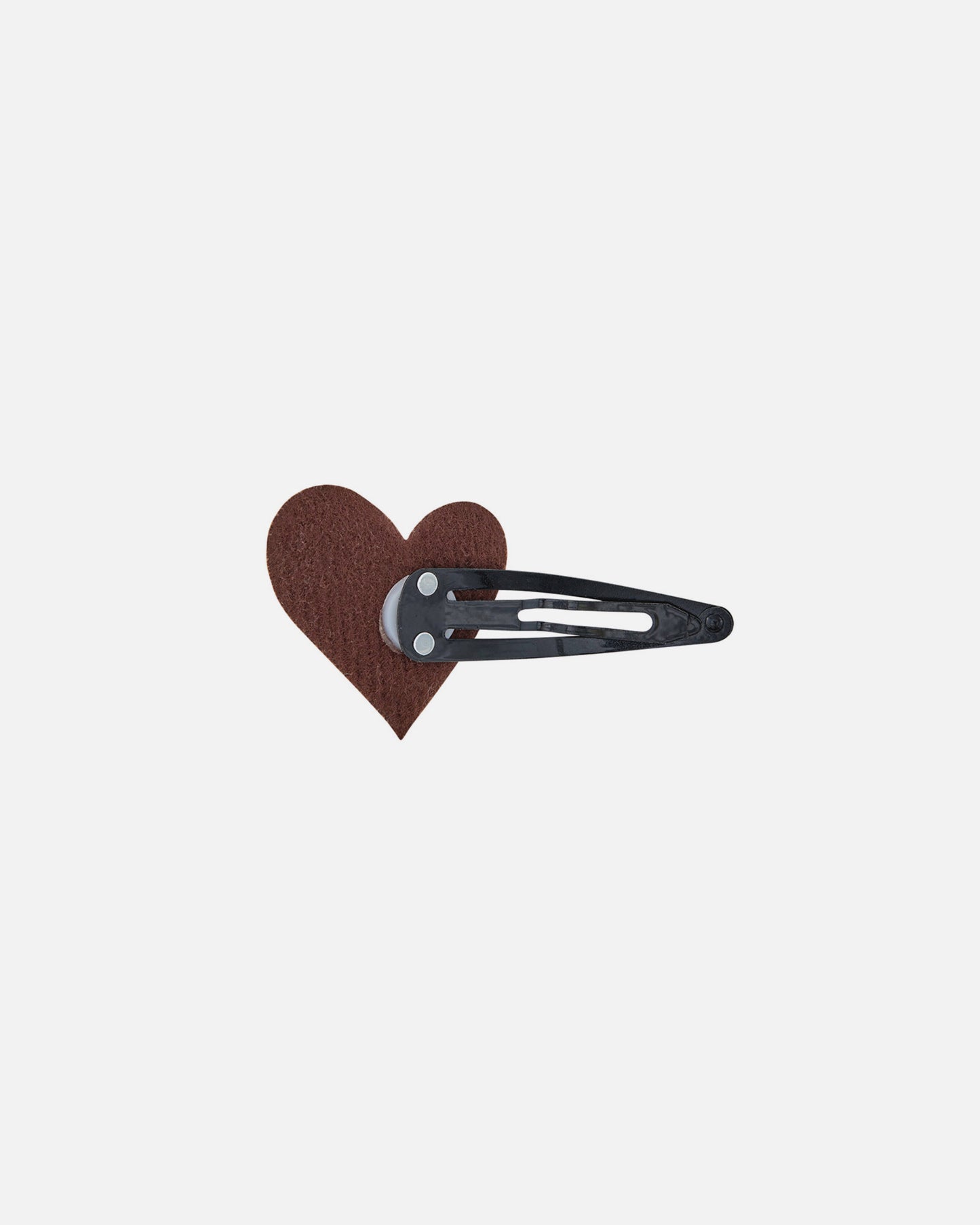 HEART HAIRPIN (BROWN)