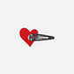 HEART HAIRPIN (RED)