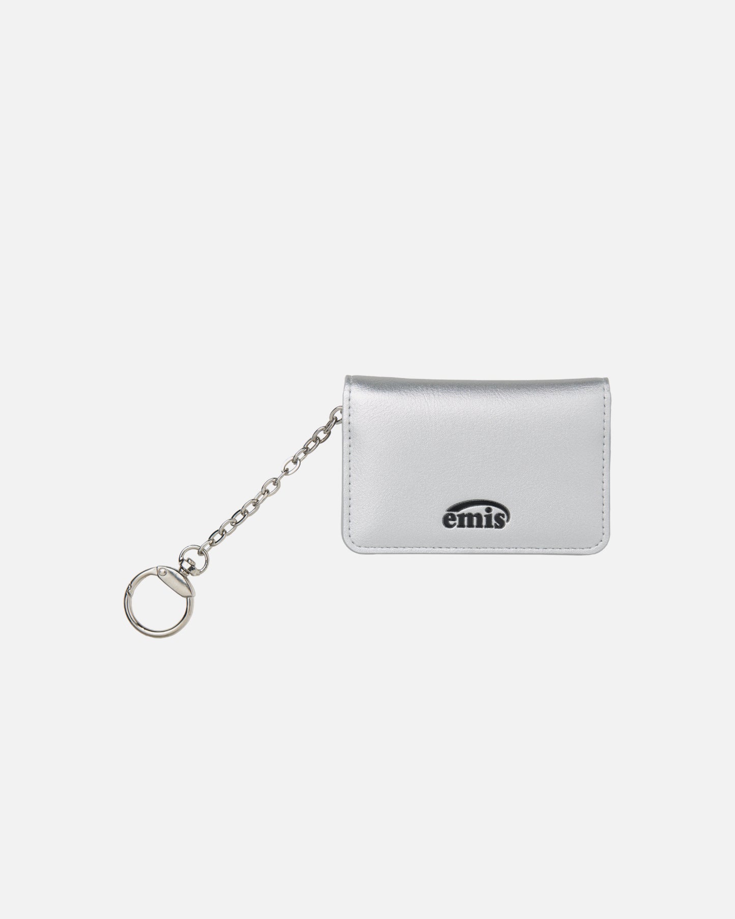 KEYRING CARD HOLDER (SILVER)