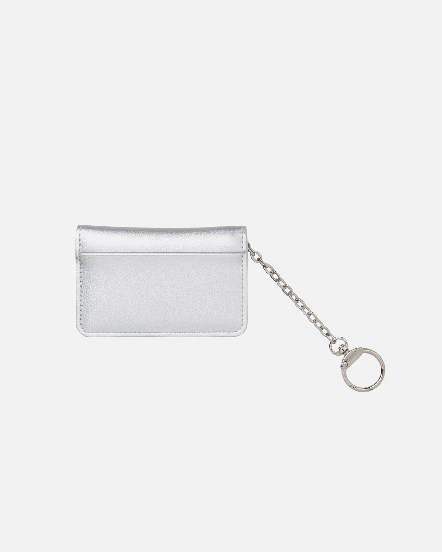 KEYRING CARD HOLDER (SILVER)