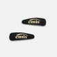 NEW LOGO HAIRPIN (BLACK)