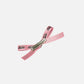 NEW LOGO RIBBON HAIR CLIP (PINK )