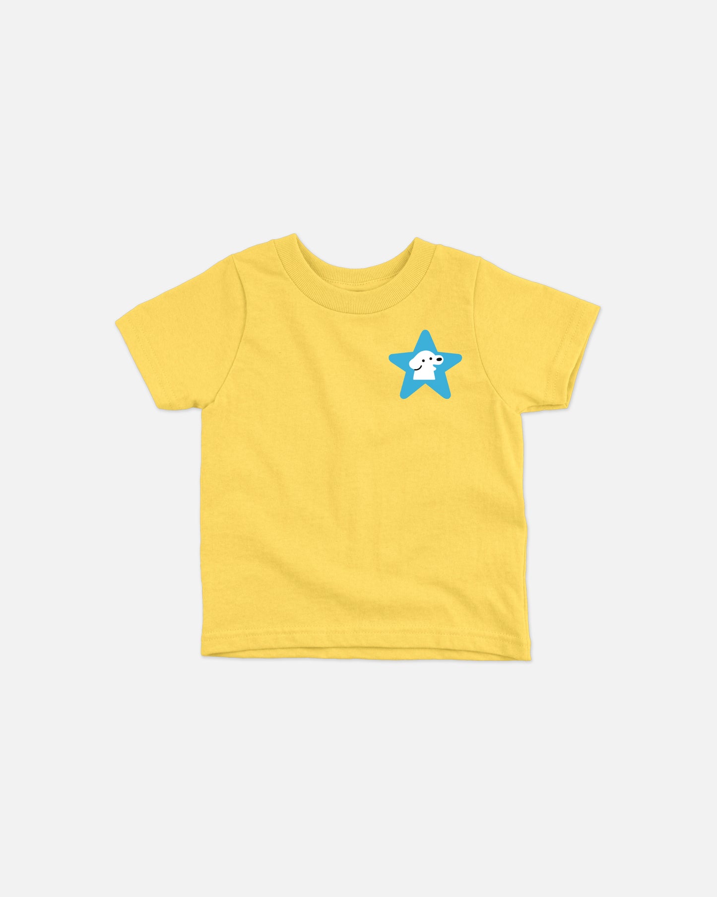 KIDS T-SHIRT KIDS GROWING WITH DOG (YELLOW)