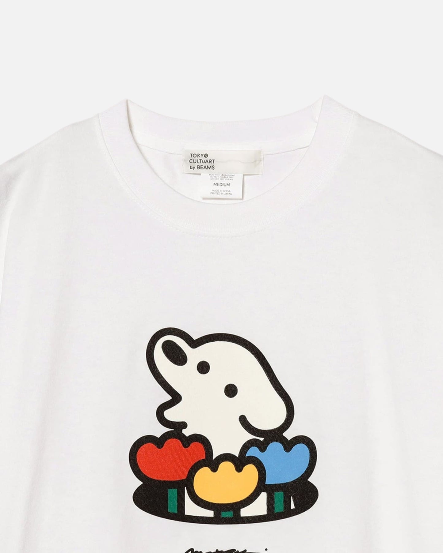 matsui × TOKYO CULTUART by BEAMS TEE (FLOWER) (WHITE)