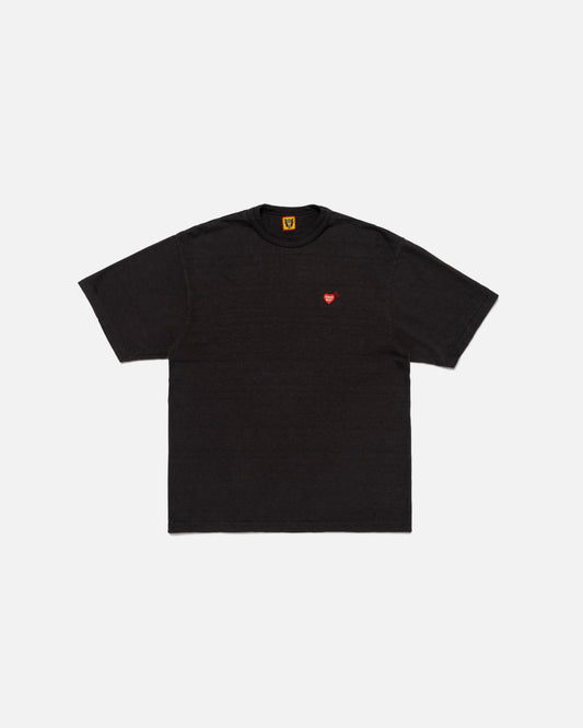 HEART BADGE T-SHIRT (BLACK)