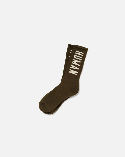 HM LOGO SOCKS (OLIVE DRAB)