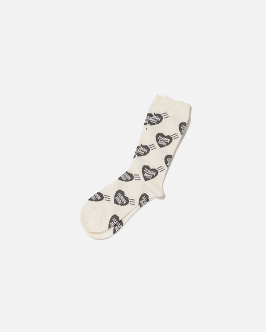 HEART SOCKS (GRAY)