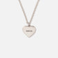 HEART SILVER NECKLACE (SILVER)