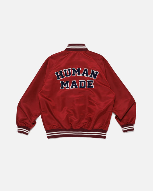 NYLON STADIUM JACKET (BURGUNDY)