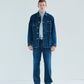 DENIM COVERALL JACKET (INDIGO)