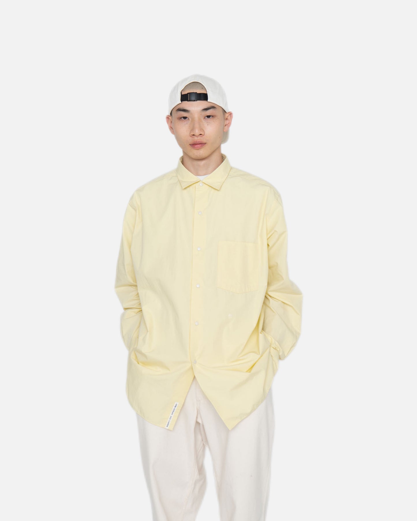 REGULAR COLLAR WIND SHIRT (OFF WHITE)