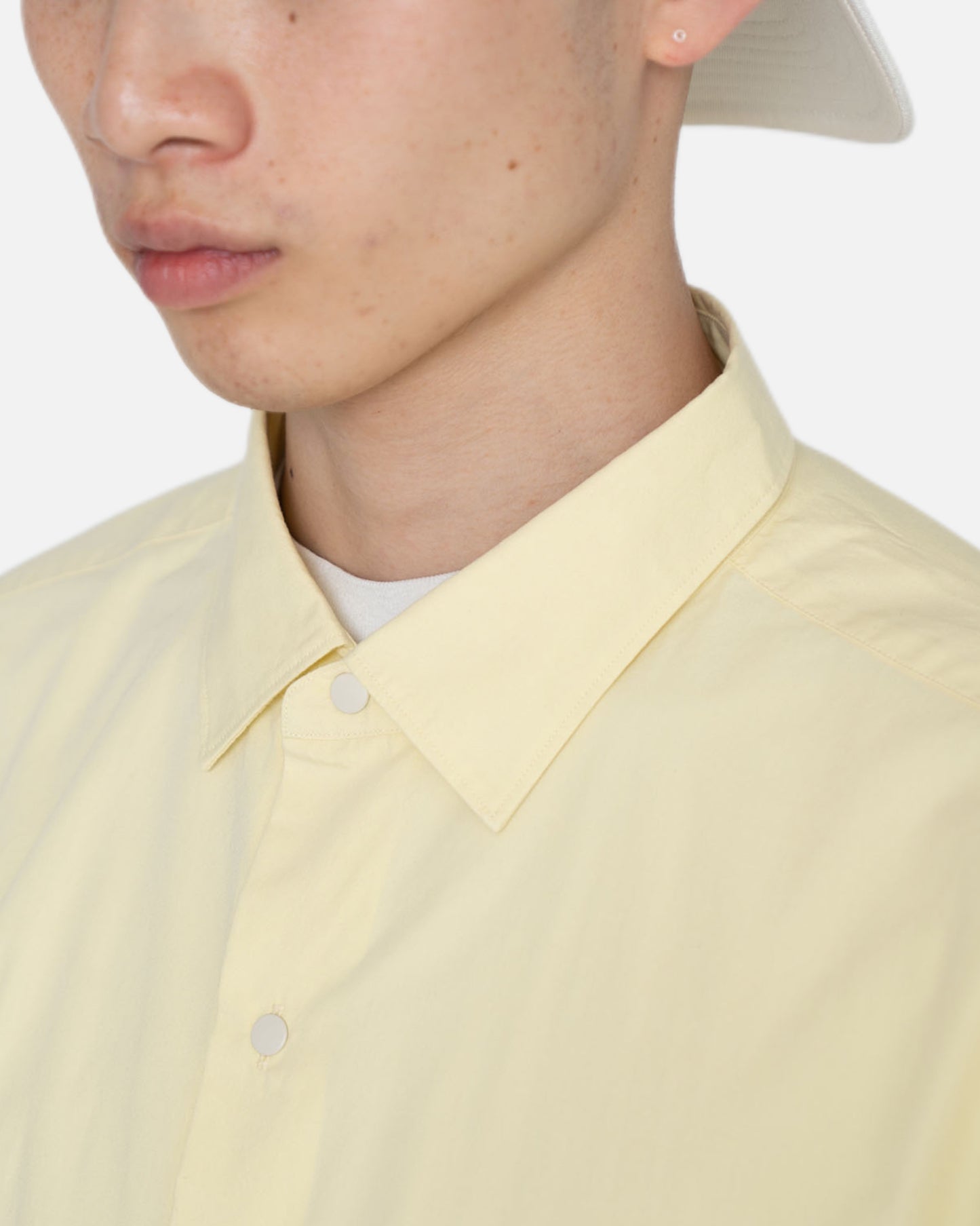 REGULAR COLLAR WIND SHIRT (OFF WHITE)