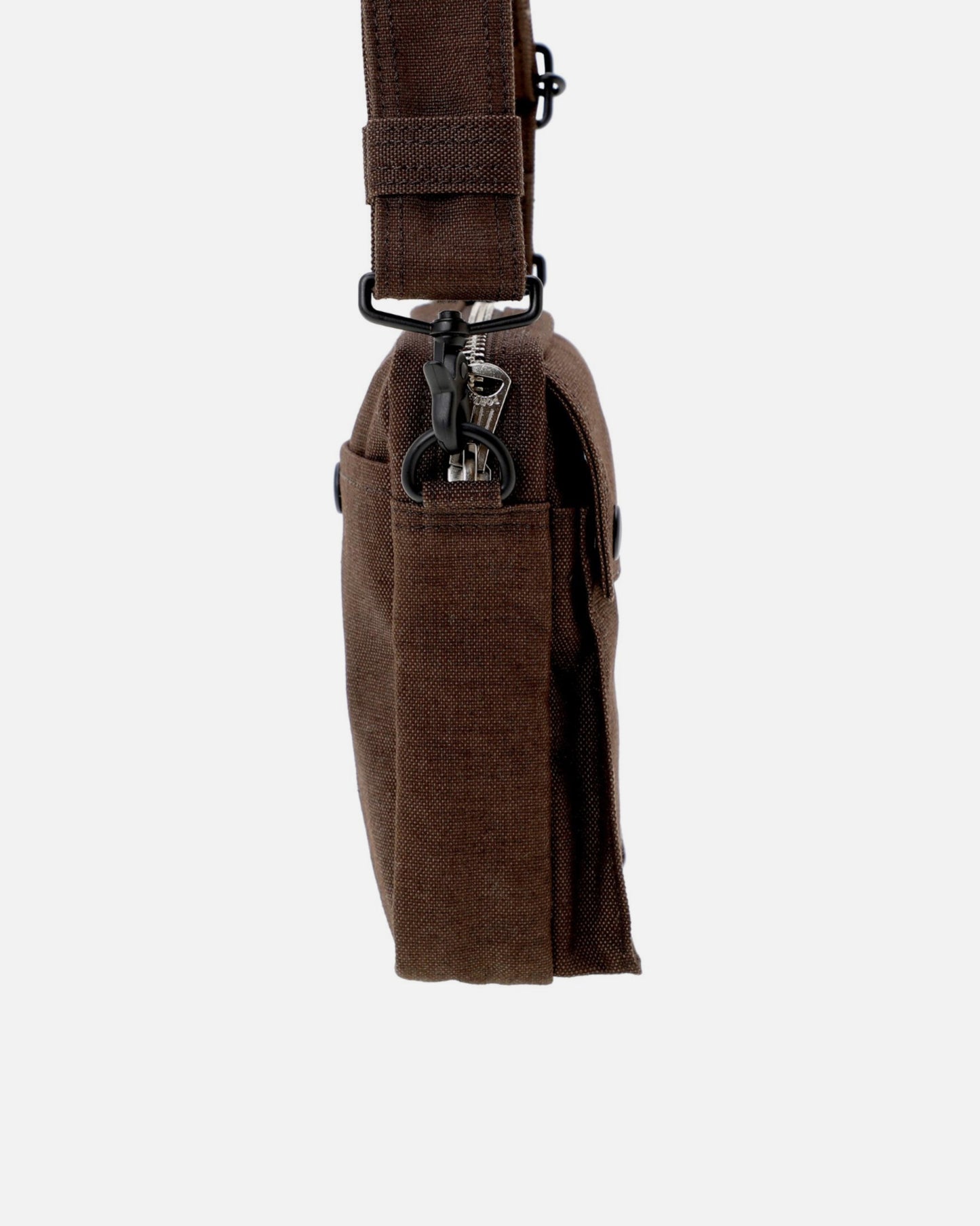 SMOKY VERTICAL SHOULDER BAG (BROWN)