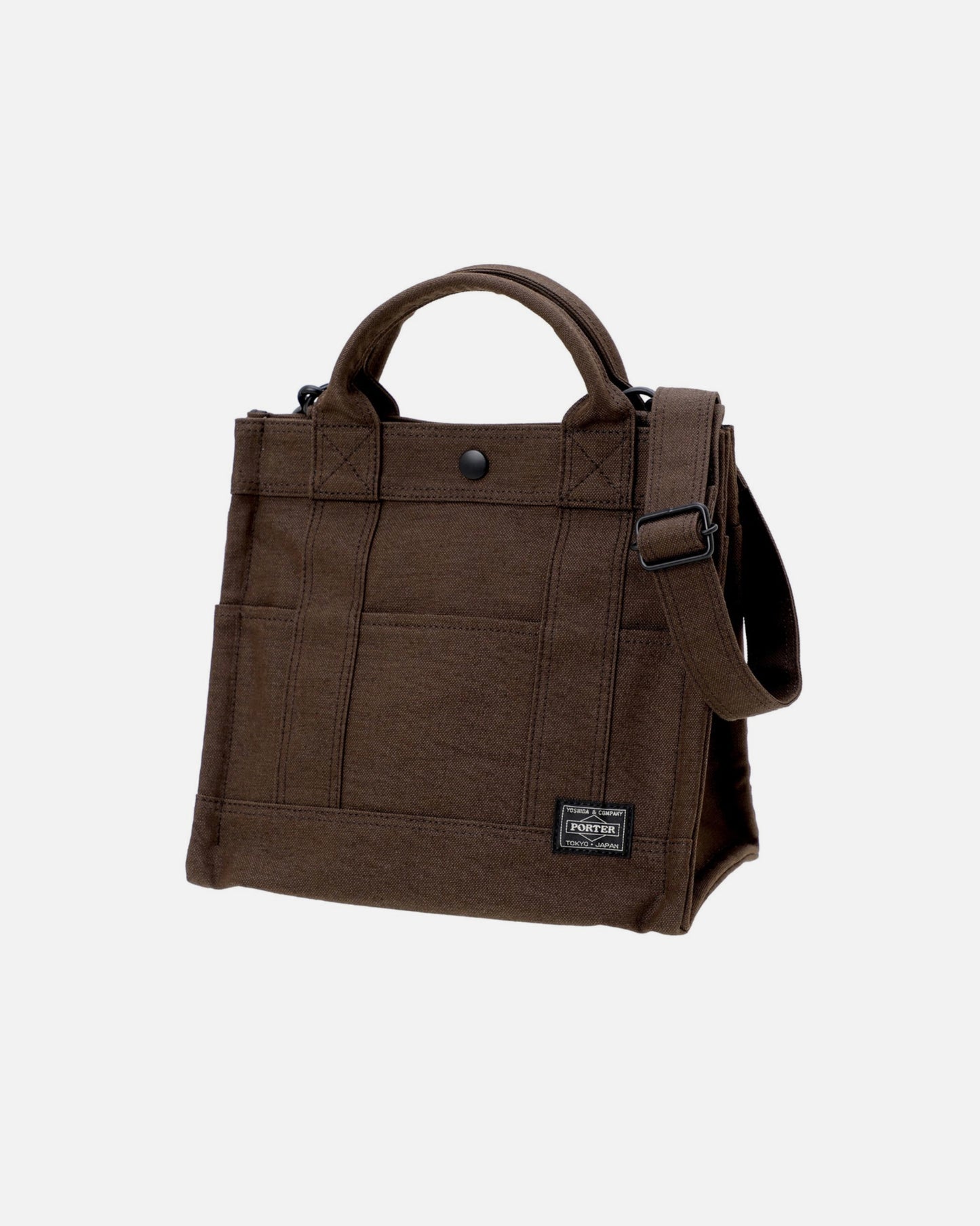 SMOKY 2WAY TOTE BAG (S) (BROWN)