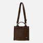 SMOKY 2WAY TOTE BAG (S) (BROWN)