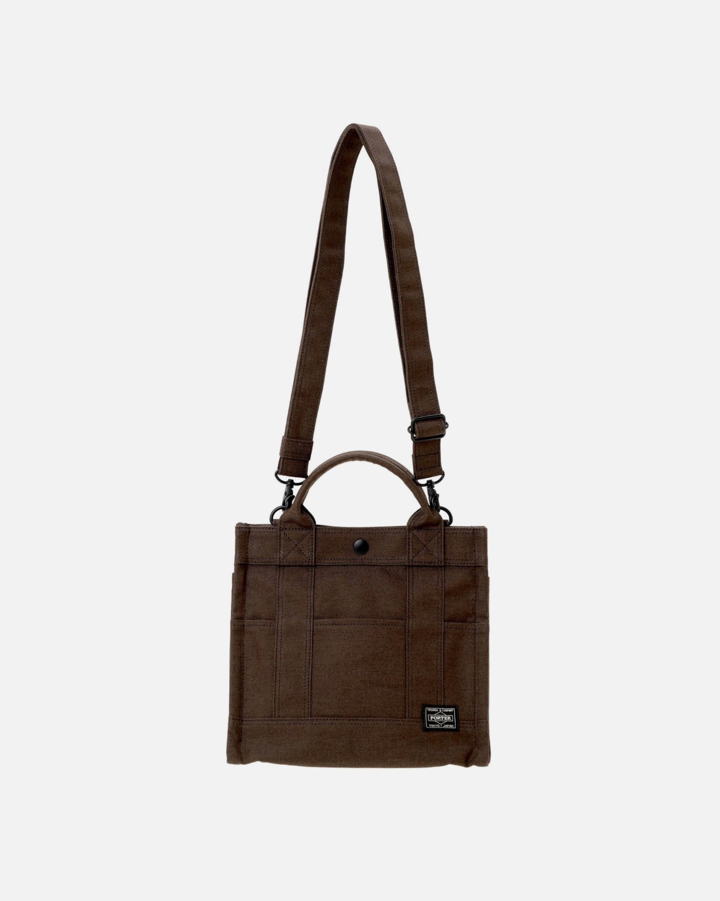 SMOKY 2WAY TOTE BAG (S) (BROWN)