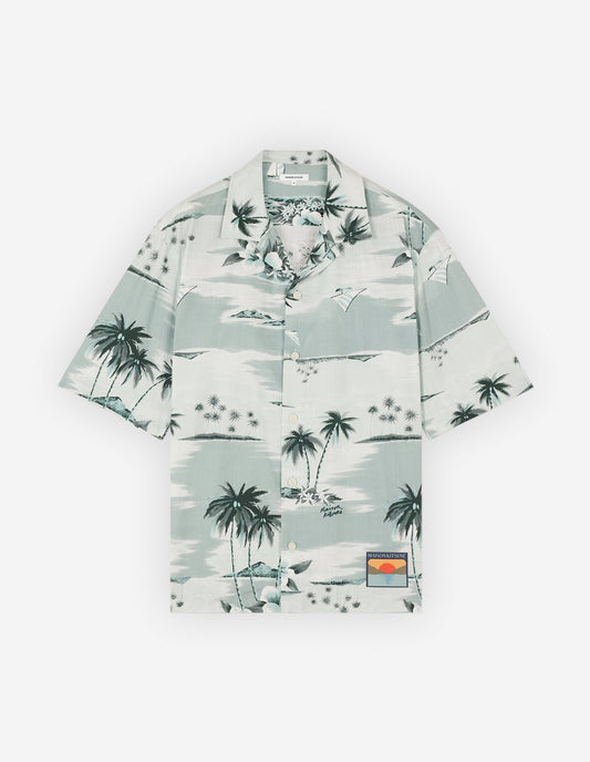 RESORT SHIRT (SEAFOAM DESIGN)